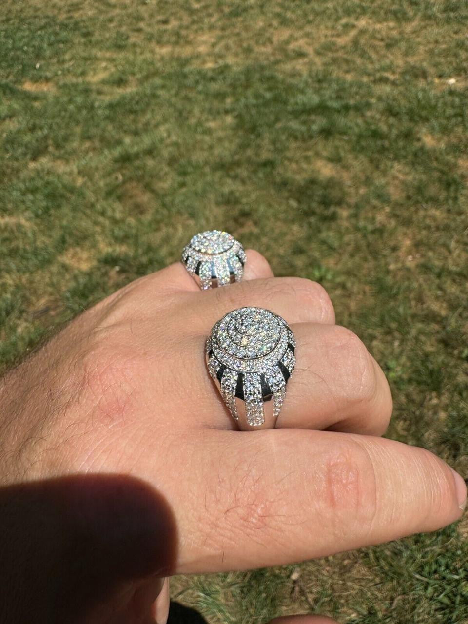 MOISSANITE Arabian Royal Crown Iced Out Ring - 925 Silver