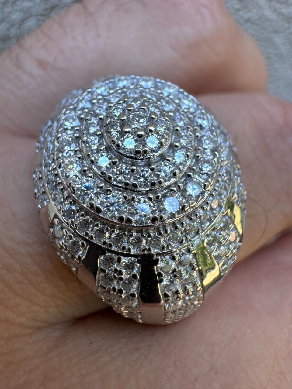 MOISSANITE Arabian Royal Crown Iced Out Ring - 925 Silver