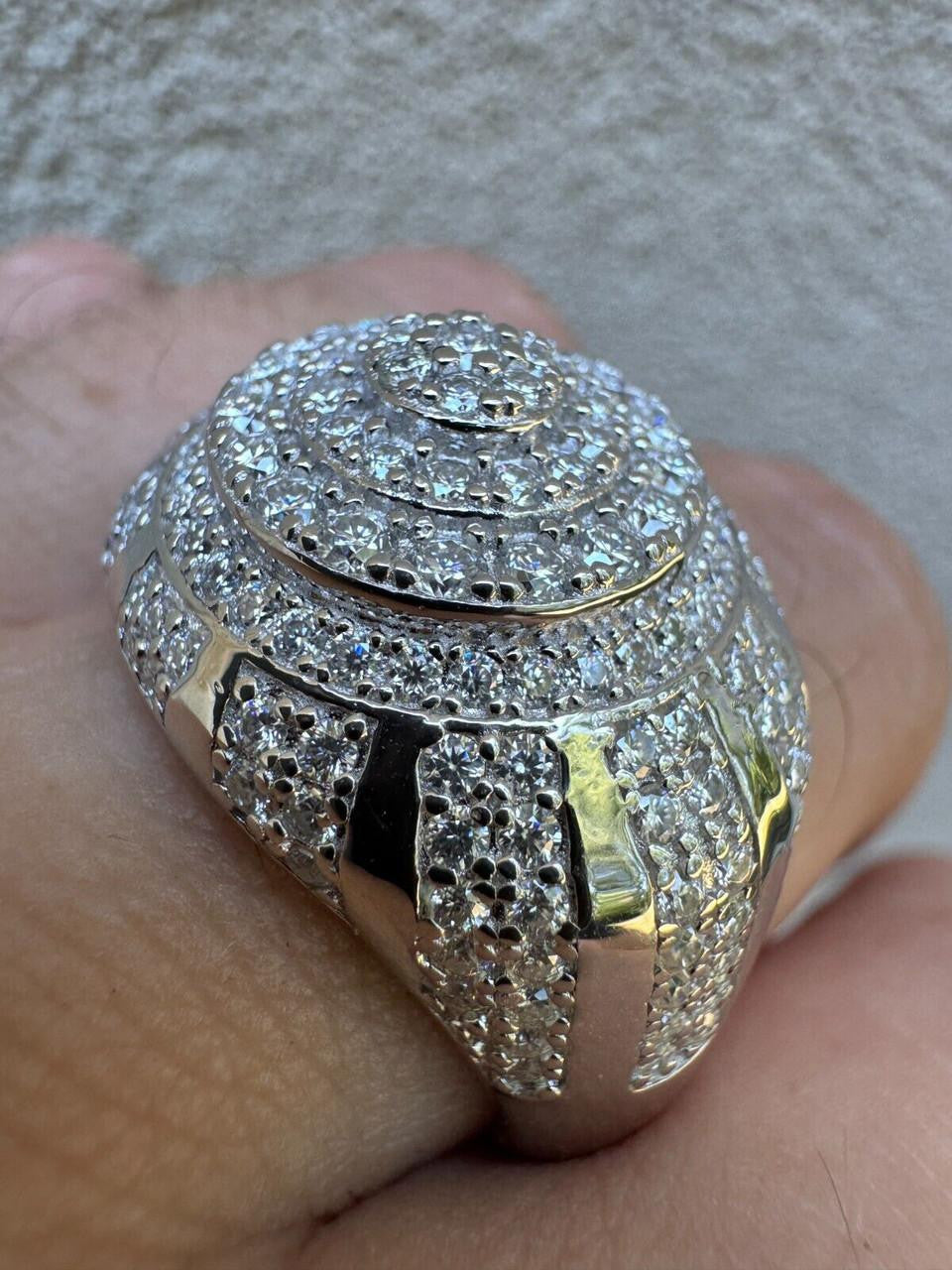 MOISSANITE Arabian Royal Crown Iced Out Ring - 925 Silver