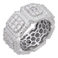 MOISSANITE Baguette Big Boy Eternity Band Ring - 925 Silver