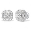 MOISSANITE Baguette Star Iced Out Earrings - 925 Silver - 10mm
