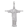 MOISSANITE Christ The Redeemer Pendant - 925 Silver - 3 Sizes 1.25"-3"