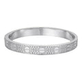 MOISSANITE Classic Love Bangle Bracelet Fully Iced Out - 925 Silver - 5.5"-8"