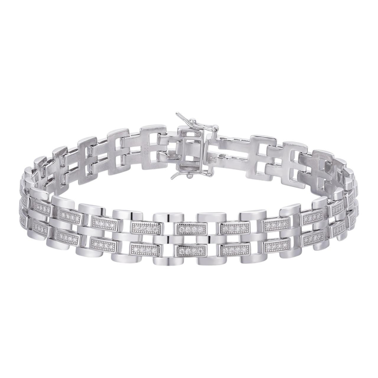 MOISSANITE Custom Presidential Link Bracelet Iced Out - 925 Silver - 10.5mm - 7"-8.5"