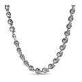 MOISSANITE Custom Skull Link Death Necklace Chain - 925 Silver - 9.5mm - 18"-28"