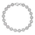MOISSANITE Bead Ball Dogtag Bracelet - 925 Silver - 4mm-10mm - 7.5"-8.5"
