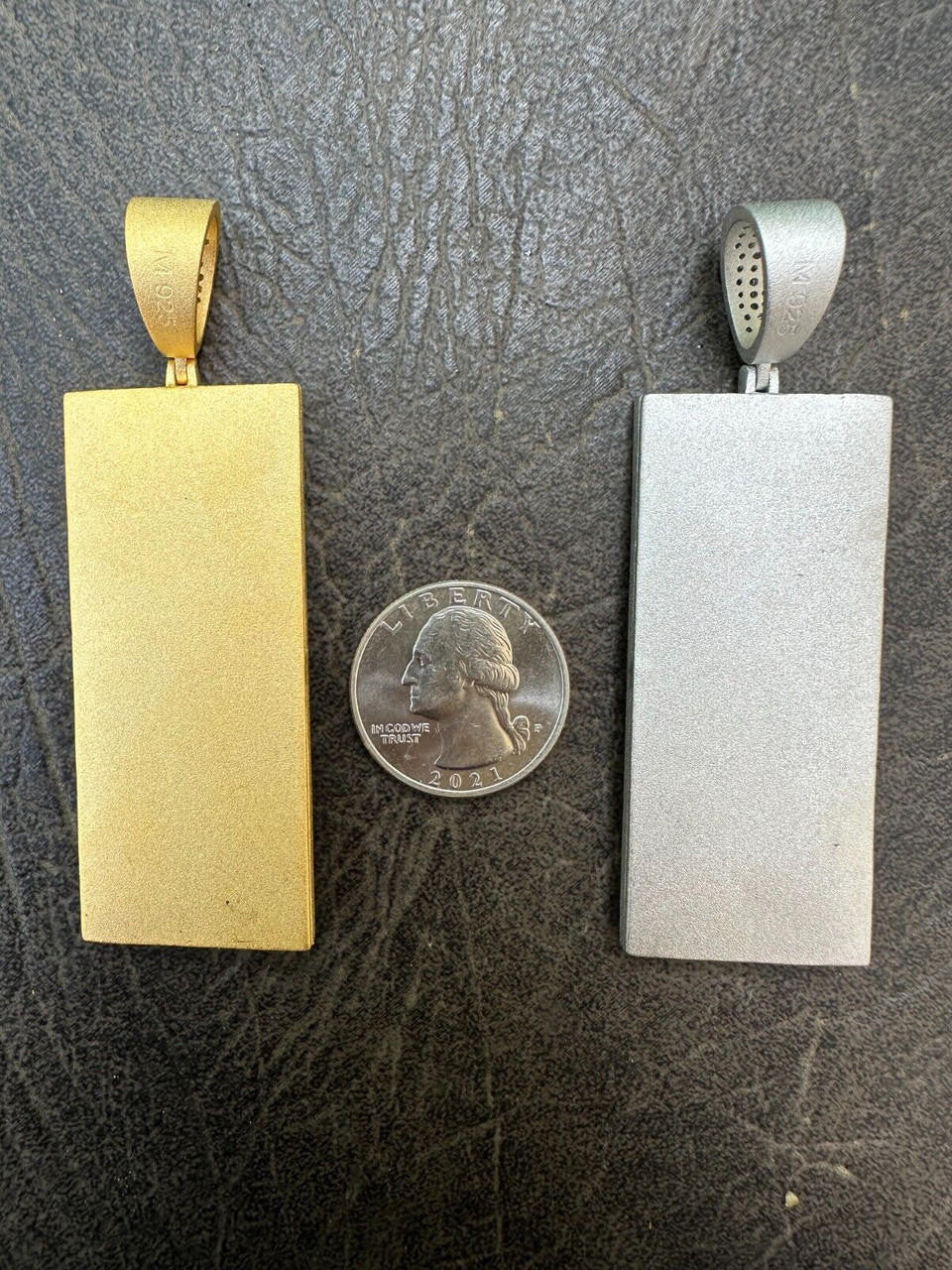 MOISSANITE Hip Hop $100 Dollar Bill Pendant - 14k Gold Vermeil Or 925 Silver - Large 3"
