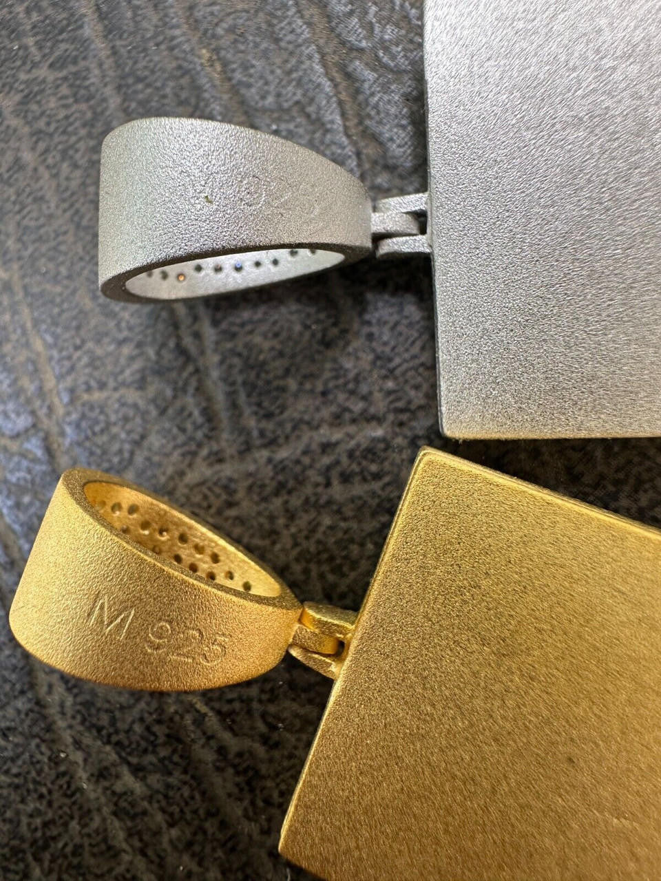 MOISSANITE Hip Hop $100 Dollar Bill Pendant - 14k Gold Vermeil Or 925 Silver - Large 3"