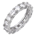 MOISSANITE Eternity Band Wedding Ring #1 BESTSELLER - 925 Silver - 2mm-5mm