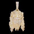 MOISSANITE Iced Out Hip Hop Jesus Pendant - 10k Yellow Gold - 2 Sizes 2.25"-3"