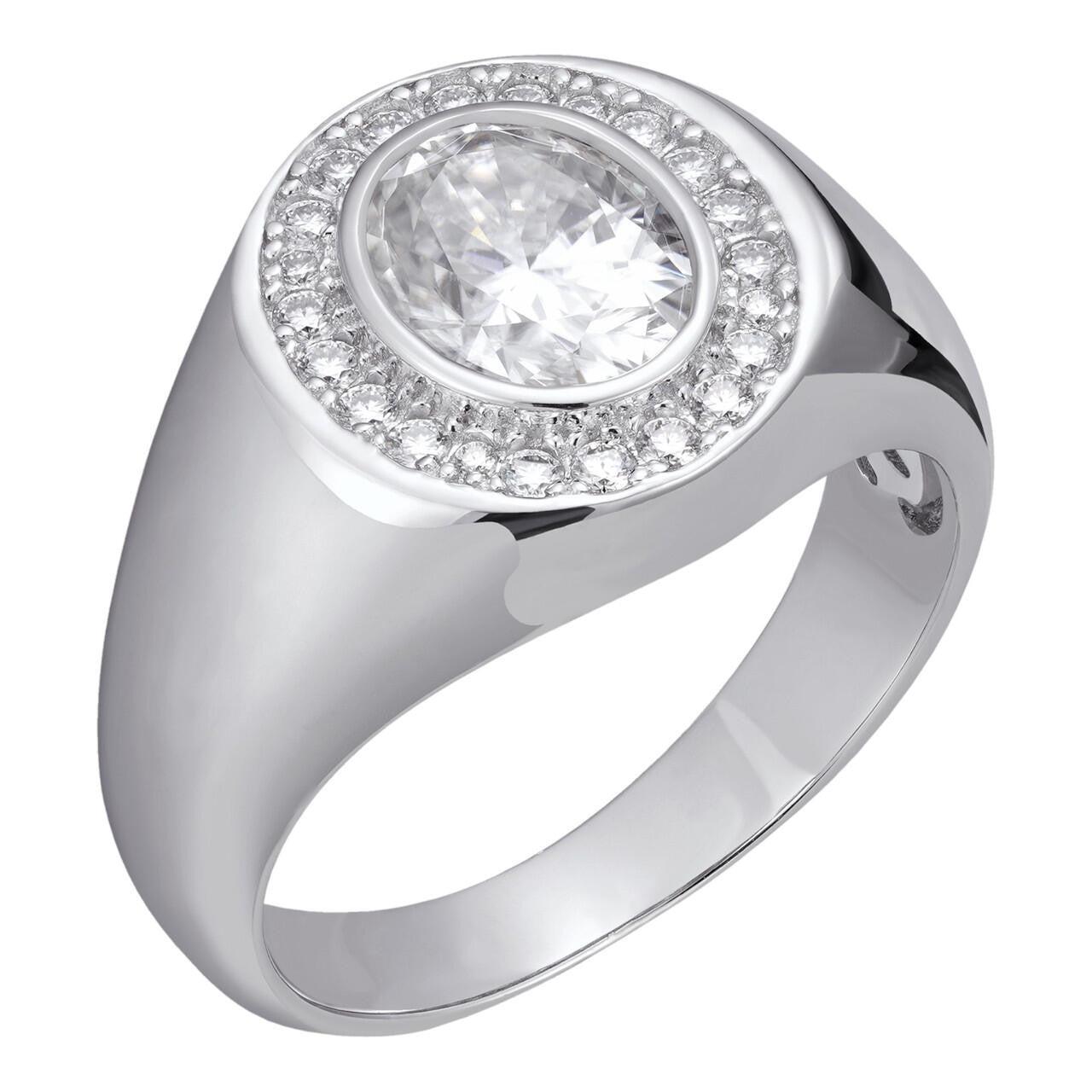 Moissanite Icy Swag Oval Cut Ring -  925 Silver