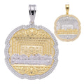 MOISSANITE Jesus Last Supper Pendant - 14k Gold Vermeil Or 925 Silver - Large 3"