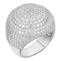 MOISSANITE Large Hip Hop Celebrity Iced Out Ring - 925 Silver