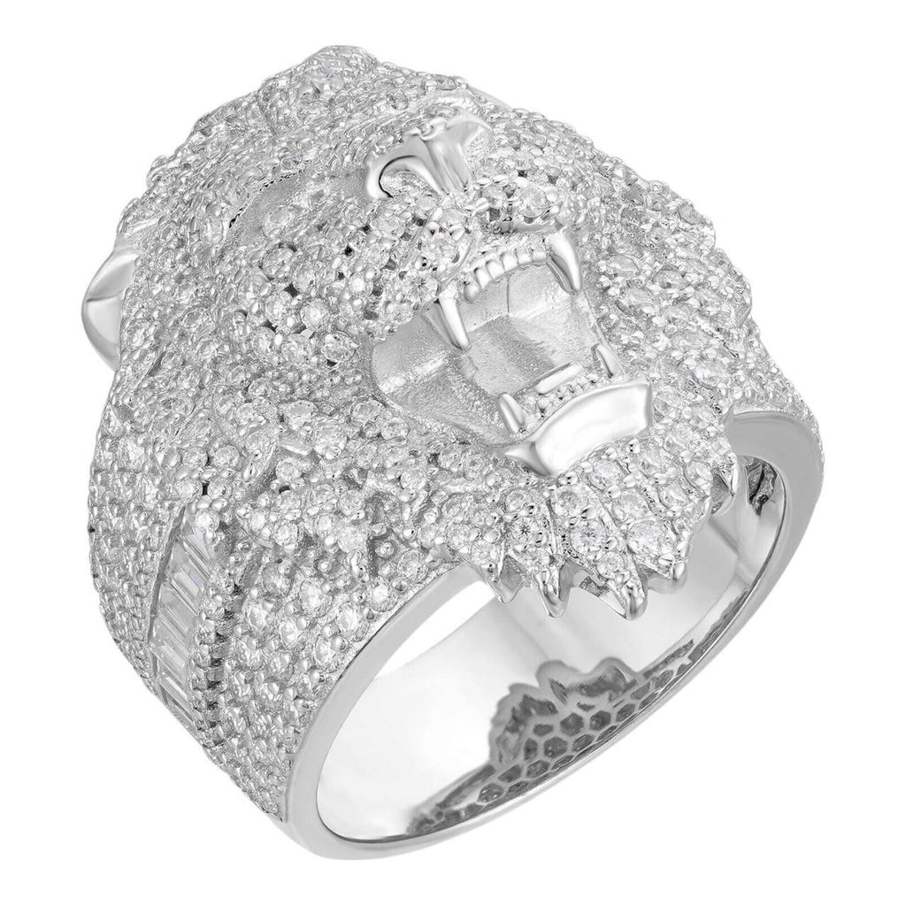 MOISSANITE Lion Hip Hop Ring - 925 Silver