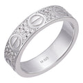 MOISSANITE Love Ring Eternity Band - 925 Silver