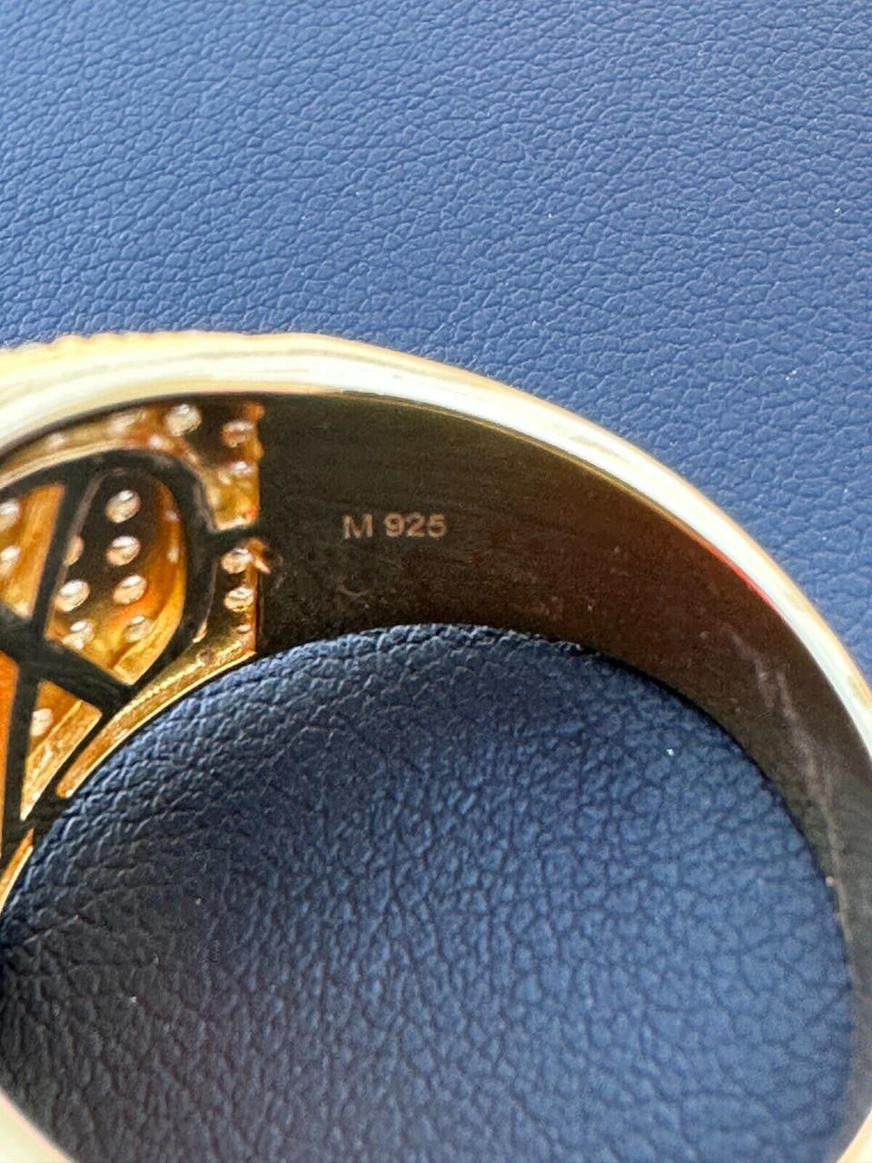 MOISSANITE Royal Family Ring - 14k Gold Vermeil 925 Silver