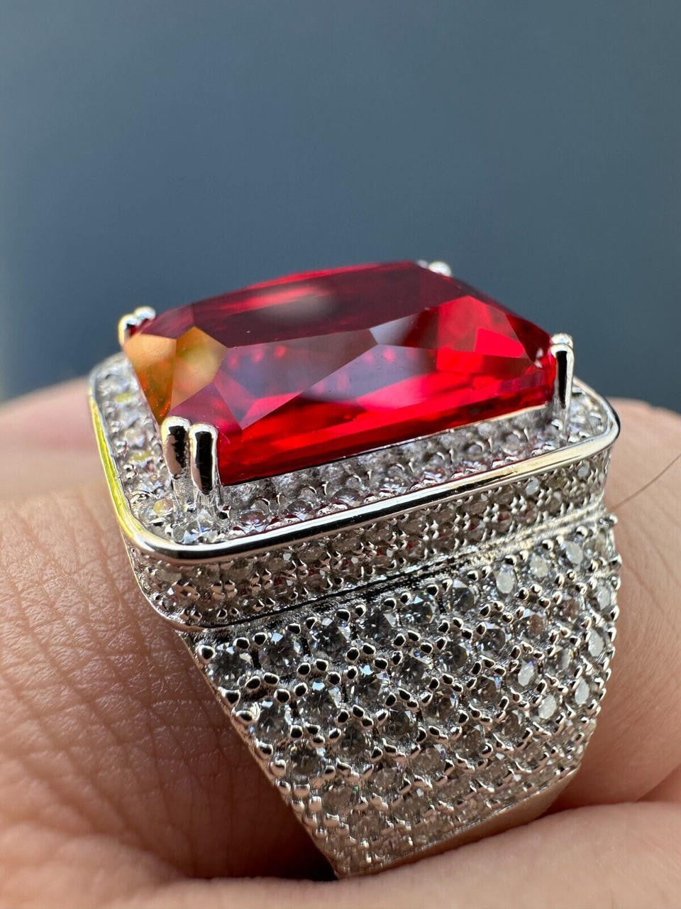 Moissanite Royal Family Ring - 925 Silver