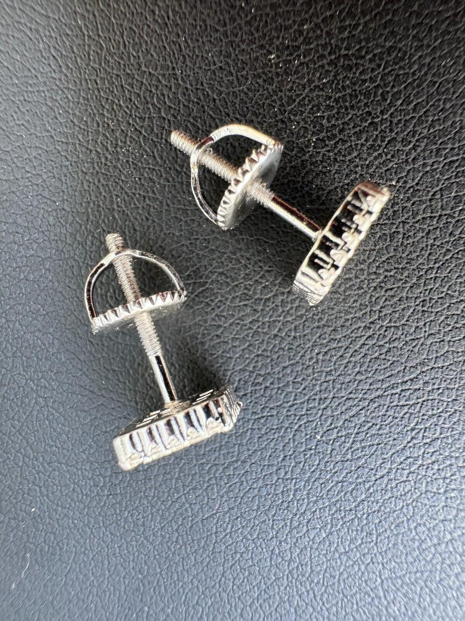 MOISSANITE Northern Ice Cartel Iced Out Earrings - 925 Silver - 7mm