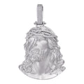 MOISSANITE Passion Of The Christ Jesus Pendant - 925 Silver - 3 Sizes 1.5"-3"
