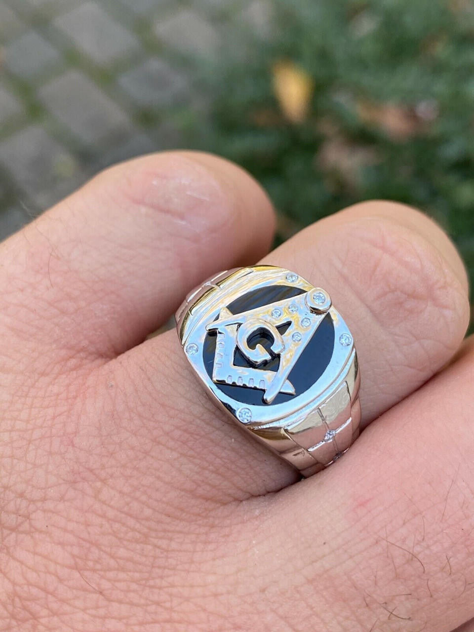 MOISSANITE Masonic Truth Ring - 925 Silver