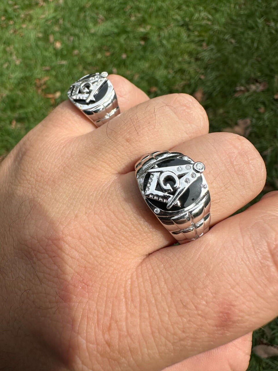 MOISSANITE Masonic Truth Ring - 925 Silver