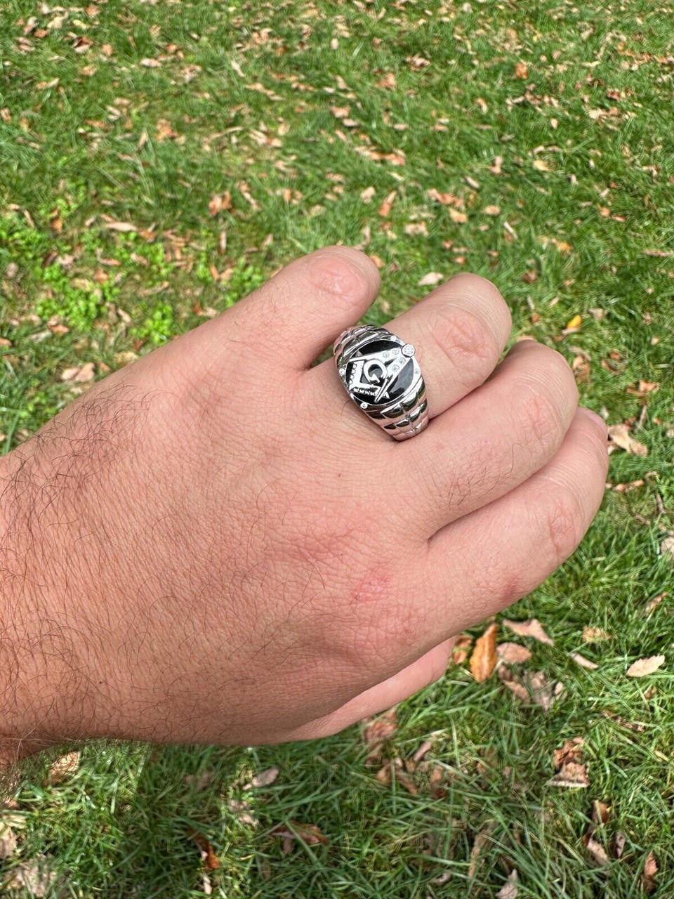 MOISSANITE Masonic Truth Ring - 925 Silver