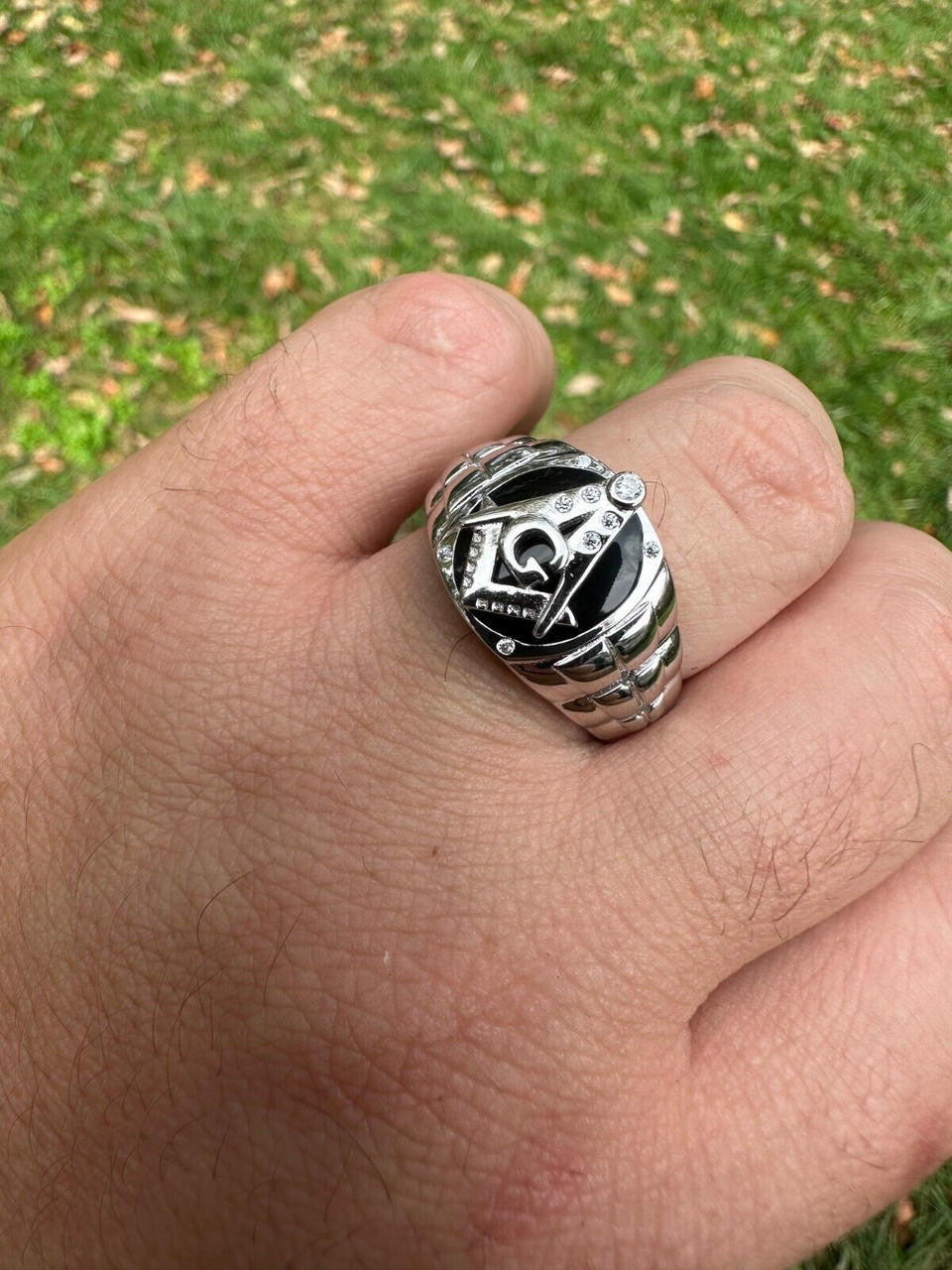 MOISSANITE Masonic Truth Ring - 925 Silver