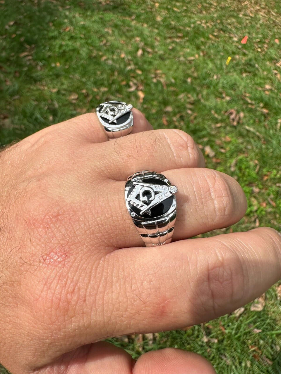 MOISSANITE Masonic Truth Ring - 925 Silver