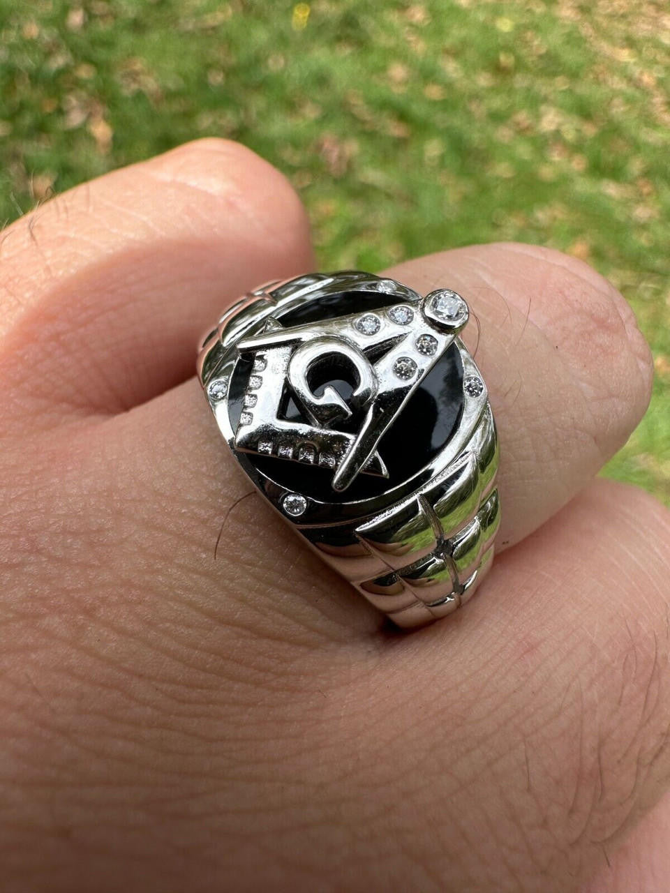MOISSANITE Masonic Truth Ring - 925 Silver