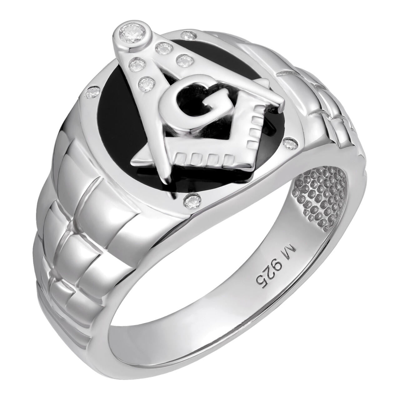 MOISSANITE Masonic Truth Ring - 925 Silver