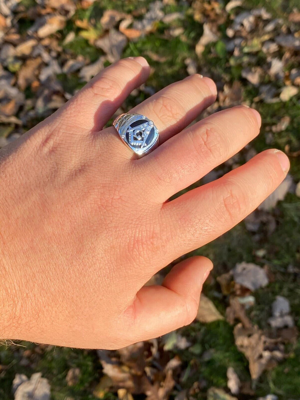 MOISSANITE Masonic Truth Ring - 925 Silver