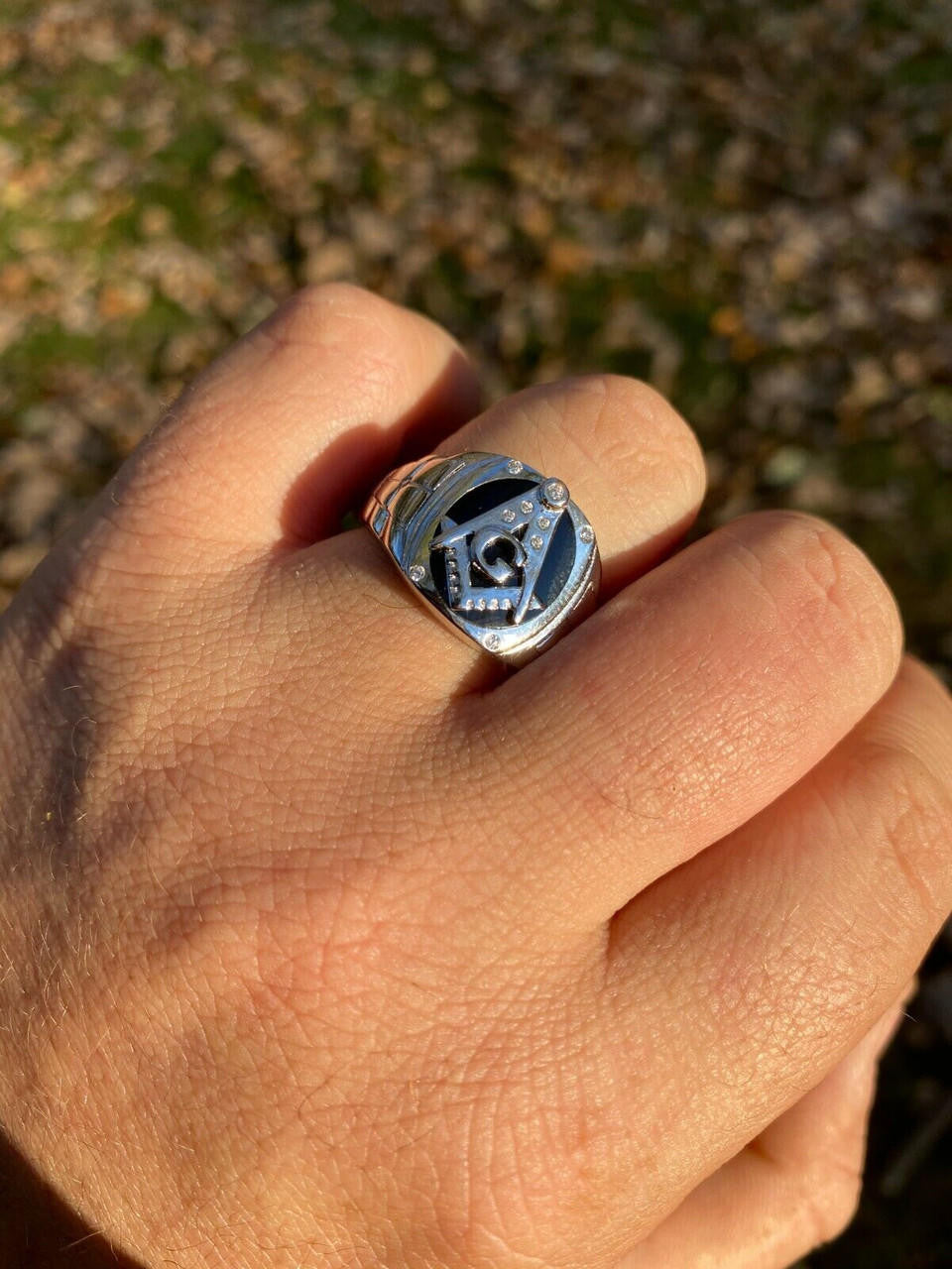 MOISSANITE Masonic Truth Ring - 925 Silver