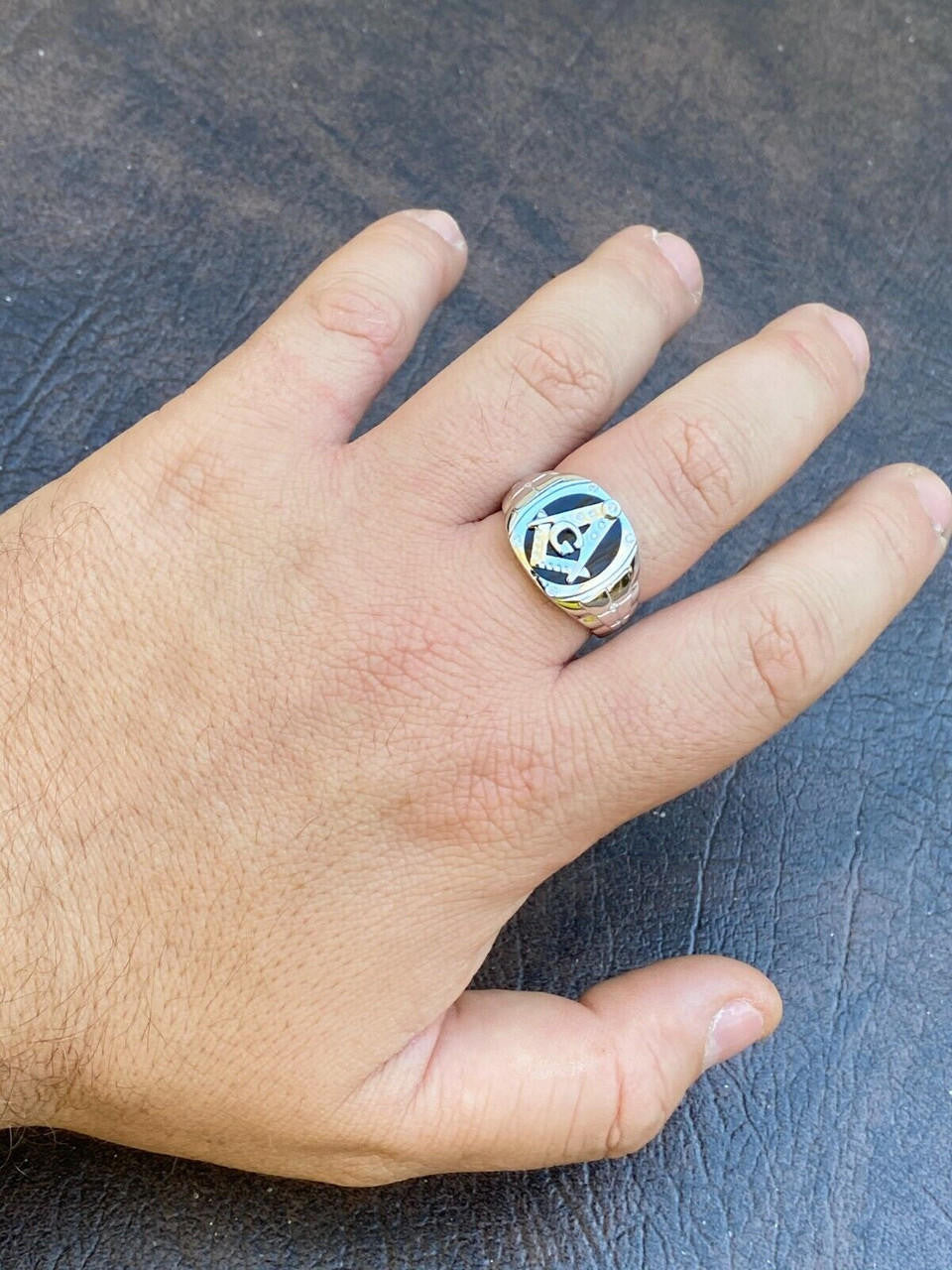 MOISSANITE Masonic Truth Ring - 925 Silver