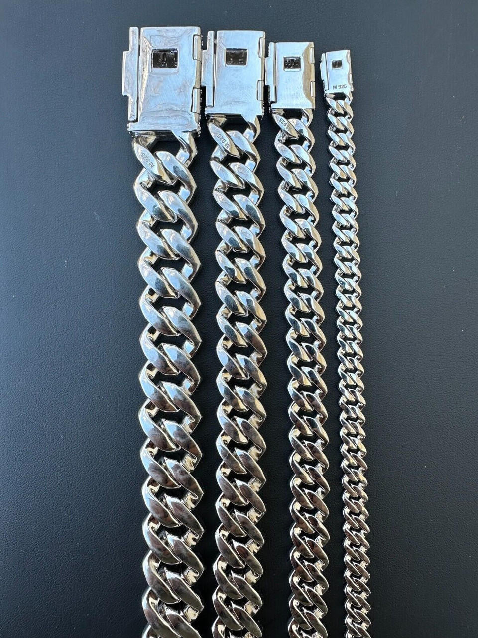 MOISSANITE #1 Bestseller Miami Cuban Link Prong Bracelet Iced Out - 925 Silver - 8mm-20mm - 6" - 9"