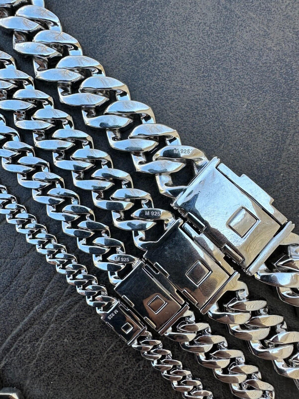 MOISSANITE #1 Bestseller Miami Cuban Link Prong Chain Necklace Iced Out - 925 Silver - 8mm-20mm - 16-30"