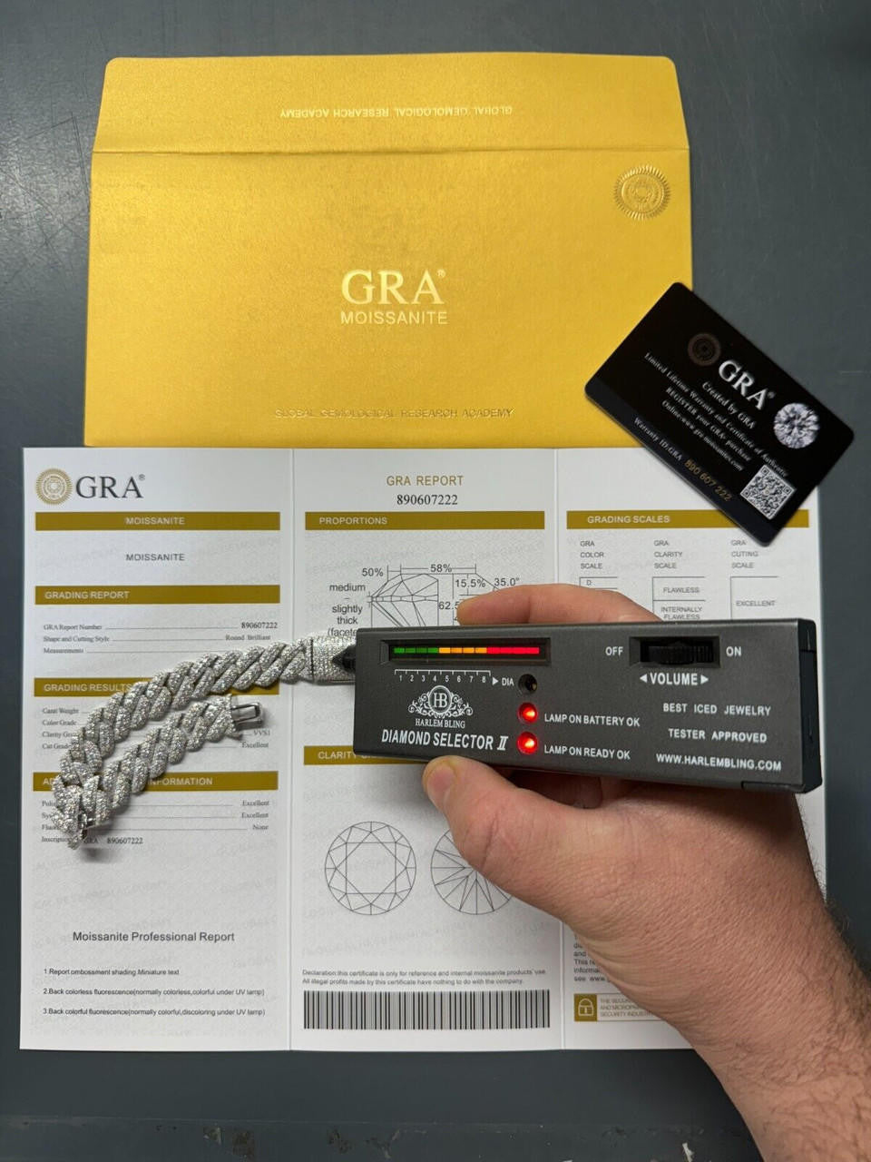 3D Miami Cuban Link Prong Bracelet Iced Out - 925 Silver - 10mm-14mm - 7-9"