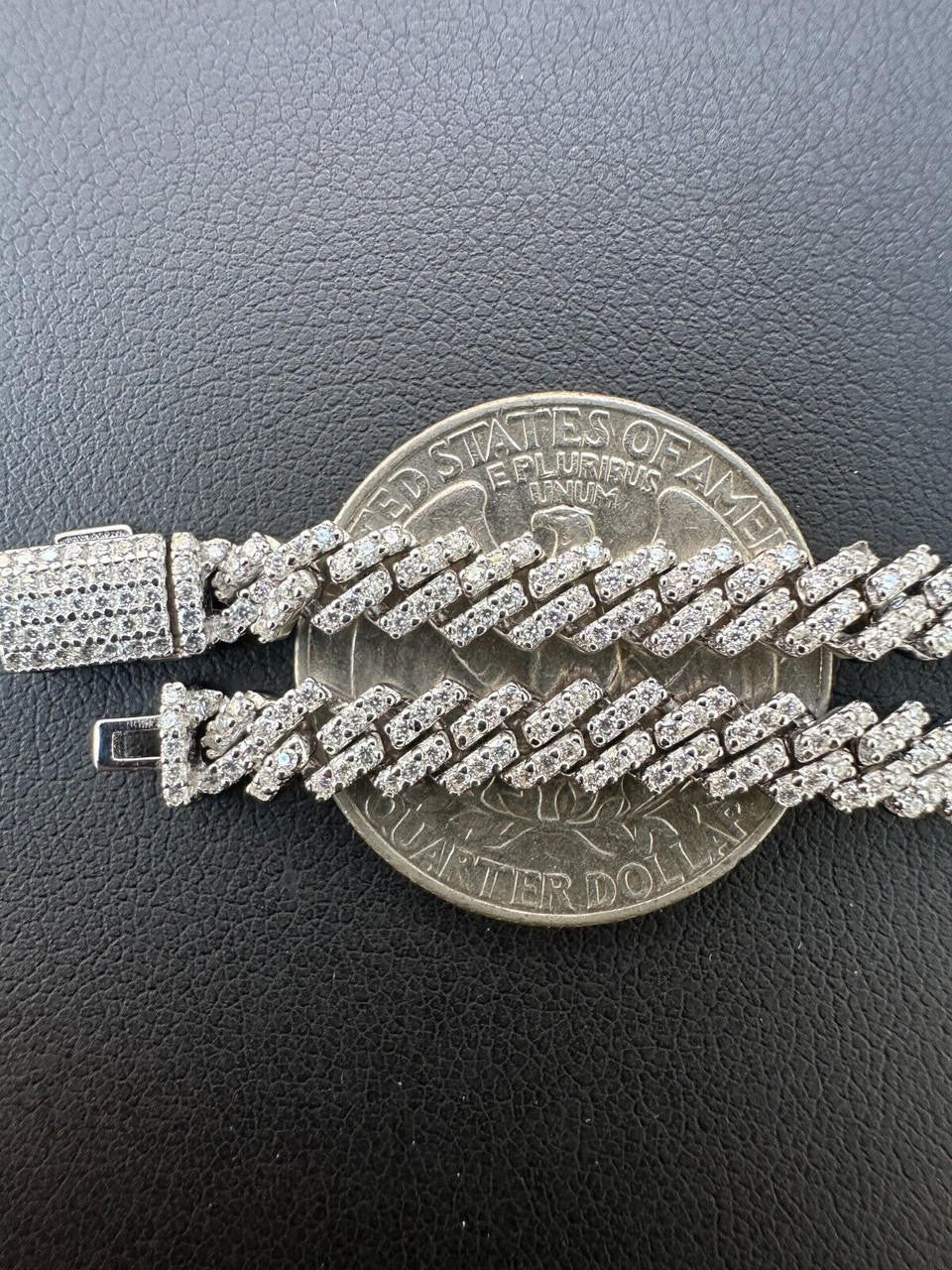 MOISSANITE Micro Prong Miami Cuban Link Bracelet Iced Out - 925 Silver - 5mm - 6" - 8.5"