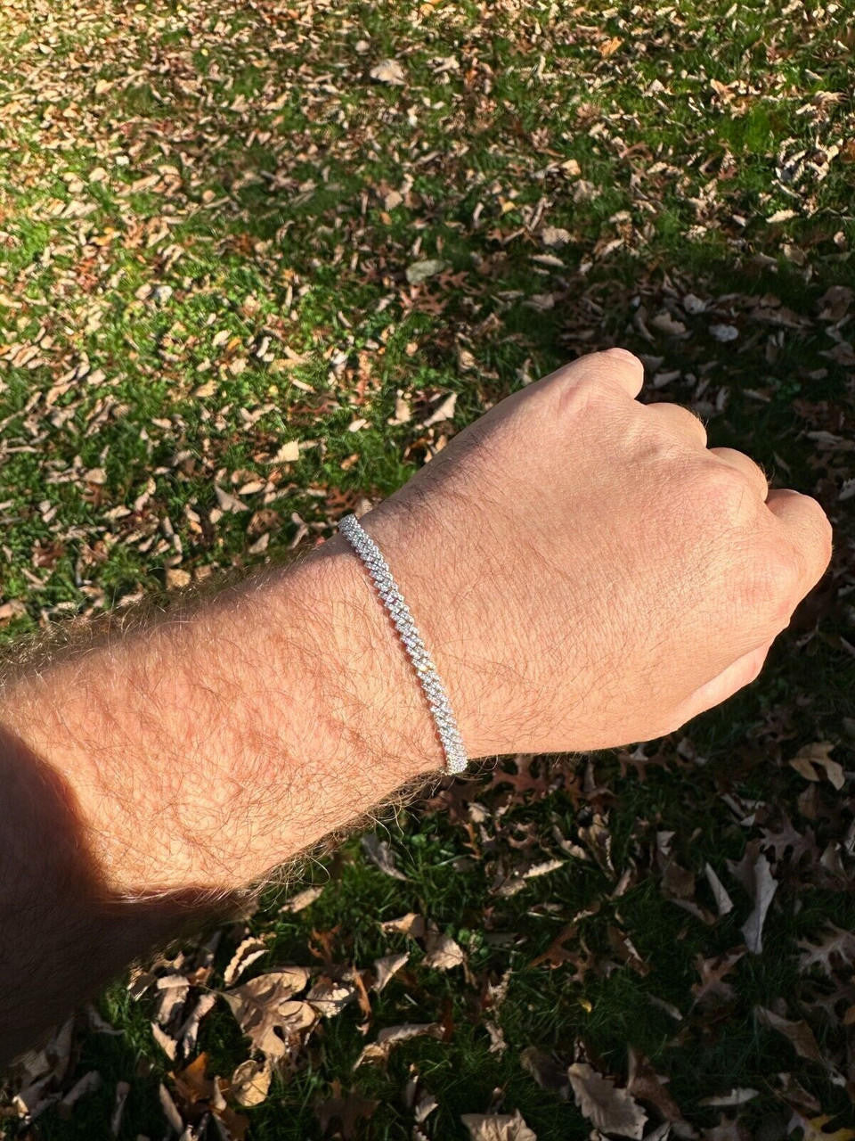 MOISSANITE Micro Prong Miami Cuban Link Bracelet Iced Out - 925 Silver - 5mm - 6" - 8.5"