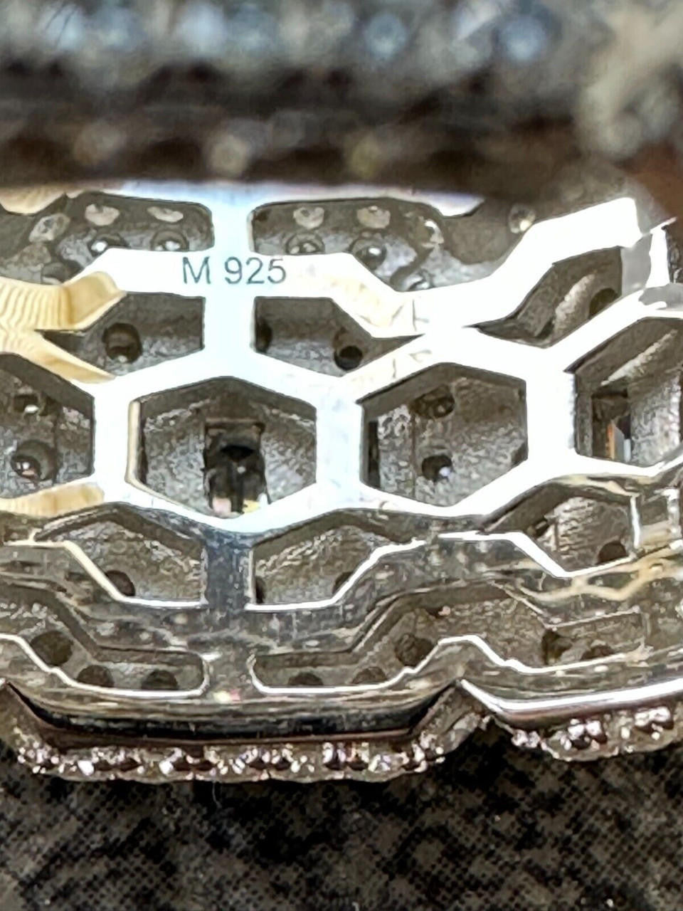 MOISSANITE Baguette Big Boy Eternity Band Ring - 925 Silver