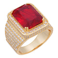 MOISSANITE Royal Family Ring - 14k Gold Vermeil 925 Silver