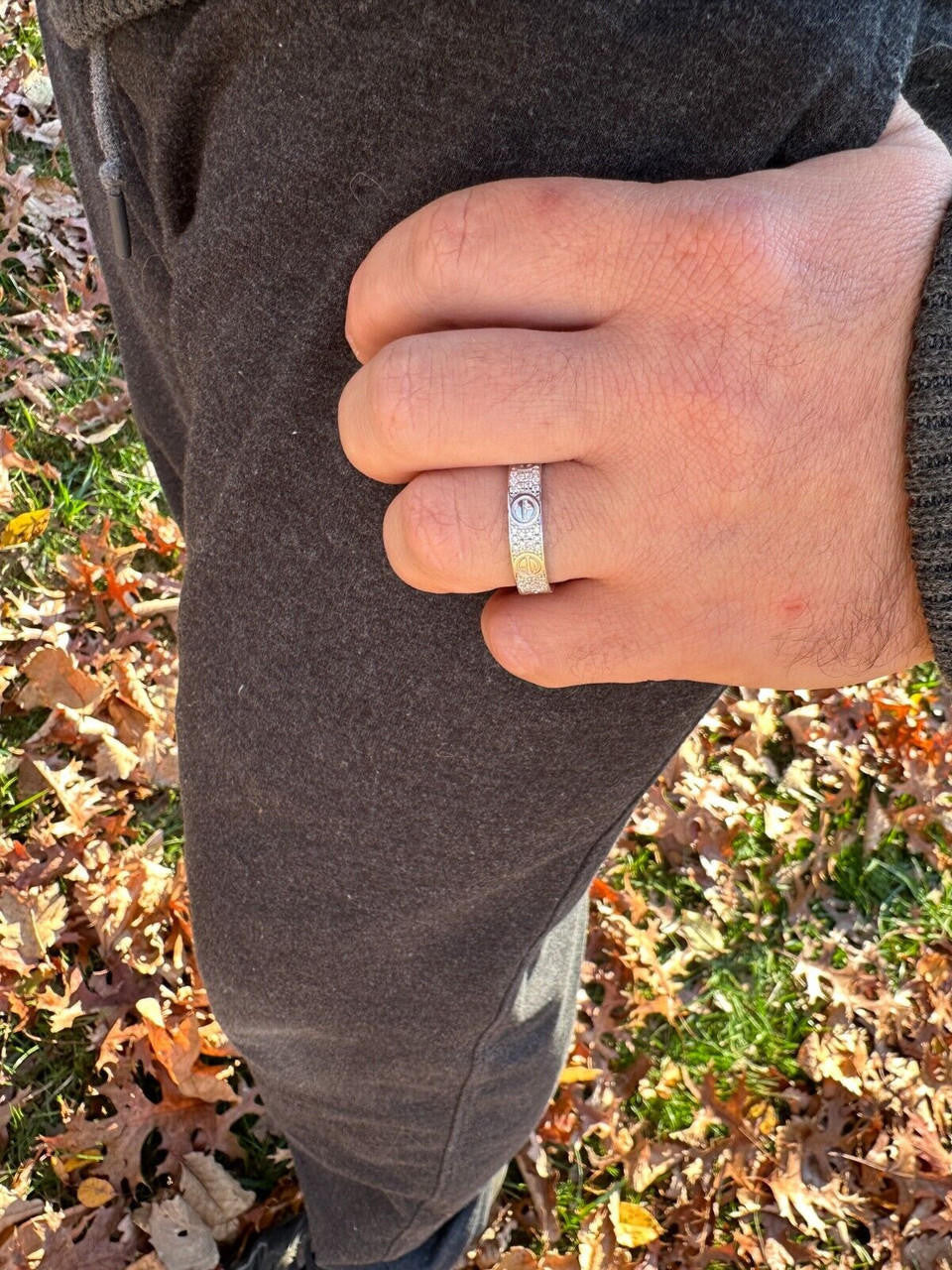 MOISSANITE Love Ring Eternity Band - 925 Silver