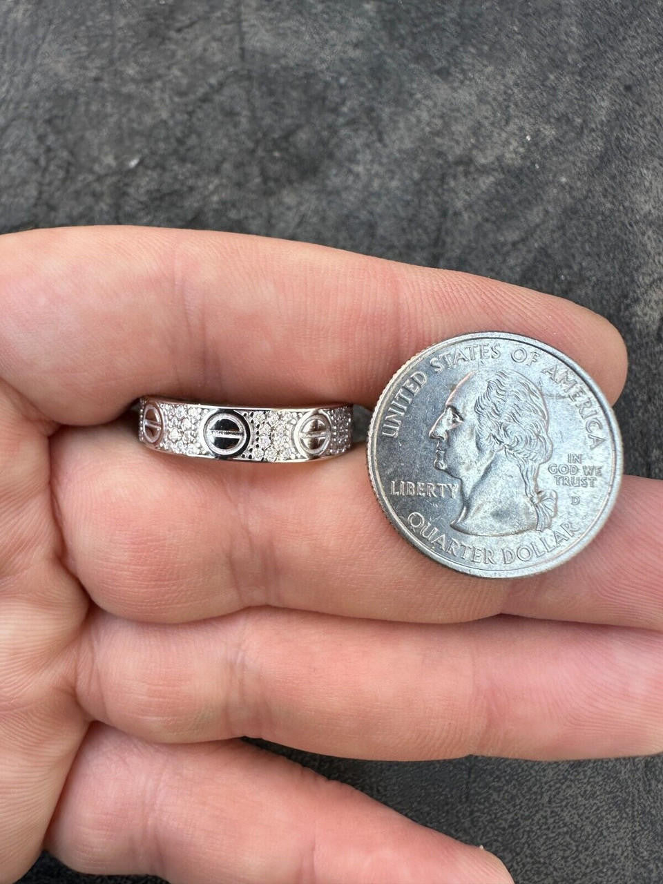 MOISSANITE Love Ring Eternity Band - 925 Silver