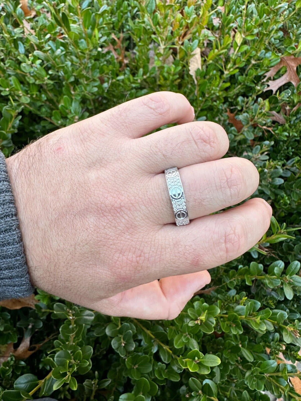 MOISSANITE Love Ring Eternity Band - 925 Silver