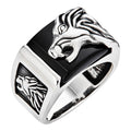 Nothern Spirits Wolf Ring - 925 Silver Oxidized - Plain