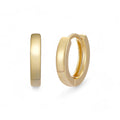 Plain Small Huggie Hoop Earrings - 14k Gold Vermeil 925 Silver - 12.5mm