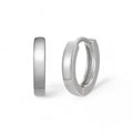 Plain Small Huggie Hoop Earrings - 925 Silver - 12.5mm