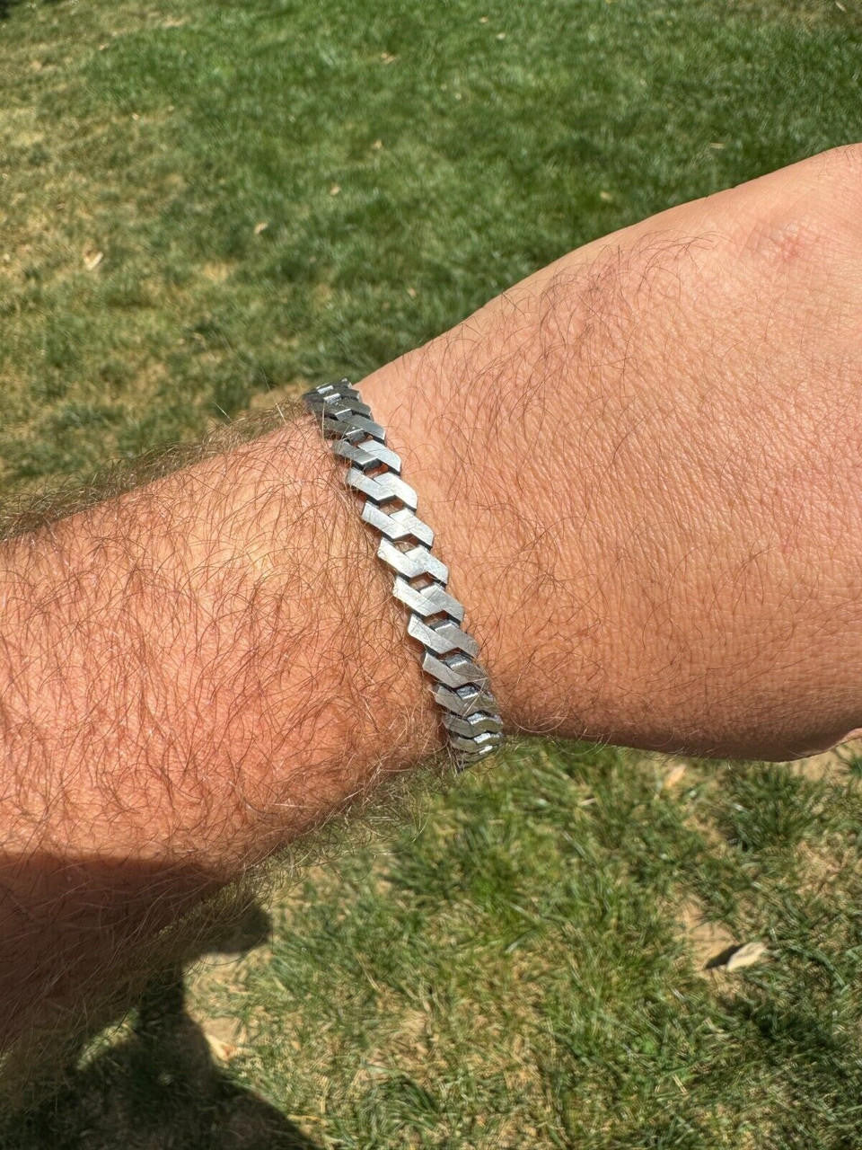 Miami Cuban Prong Bracelet - 925 Sterling Silver Oxidized Gunmetal - 7"-9" - 8.5mm