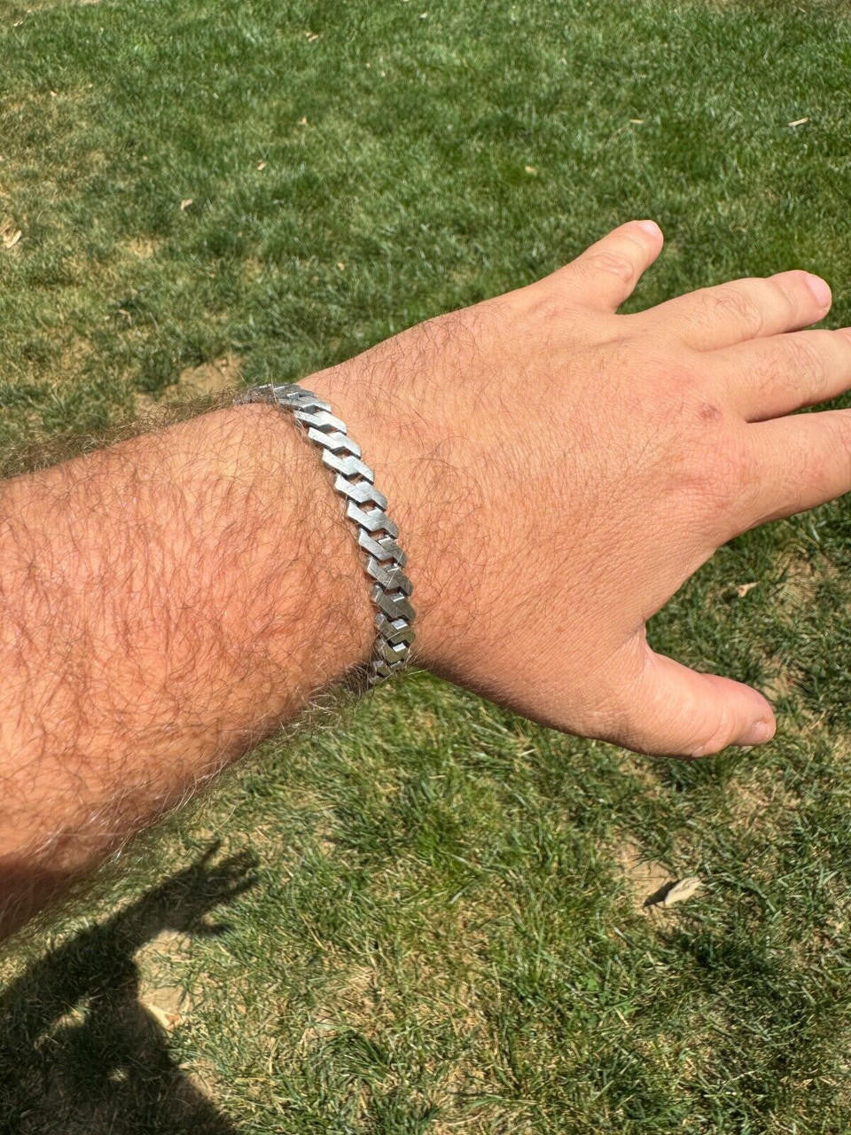 Miami Cuban Prong Bracelet - 925 Sterling Silver Oxidized Gunmetal - 7"-9" - 8.5mm