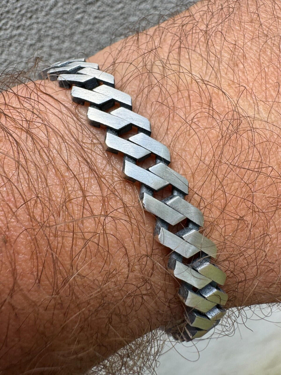 Miami Cuban Prong Bracelet - 925 Sterling Silver Oxidized Gunmetal - 7"-9" - 8.5mm