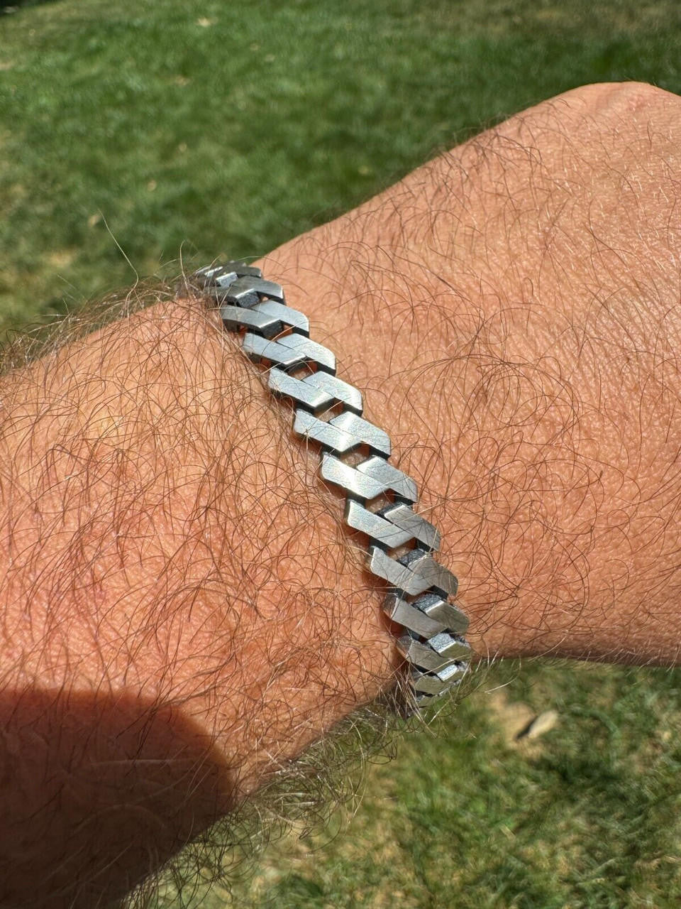Miami Cuban Prong Bracelet - 925 Sterling Silver Oxidized Gunmetal - 7"-9" - 8.5mm